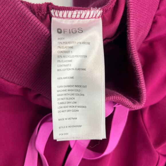 Figs Scrub Set Womens Dark Magenta Boston Slim Jogger Pant XSP Catarina Top XXS - Picture 9 of 16